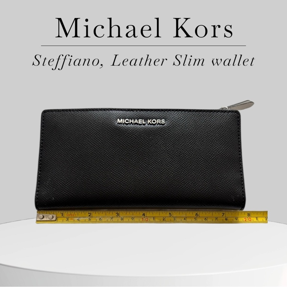 Michael Kors steffiano, leather Slim wallet ￼